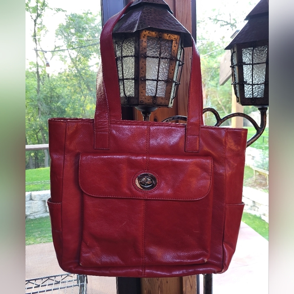 Vintage Danier leather tote/laptop bag - Picture 1 of 14